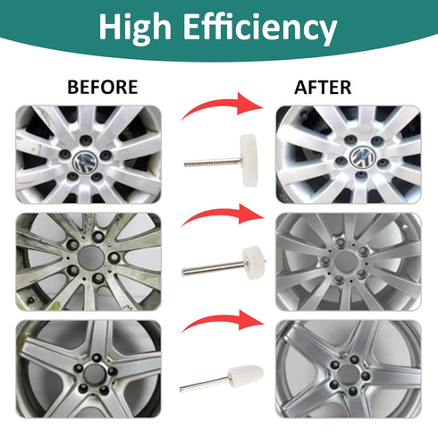 Sukh 145PCS Wool Felt Polishing Pad - Felt Buffing Pad Wool Polishing Bits Felt Polishing Buffing Wheel Polishing Buffing Wheel for Polishing Kit ...